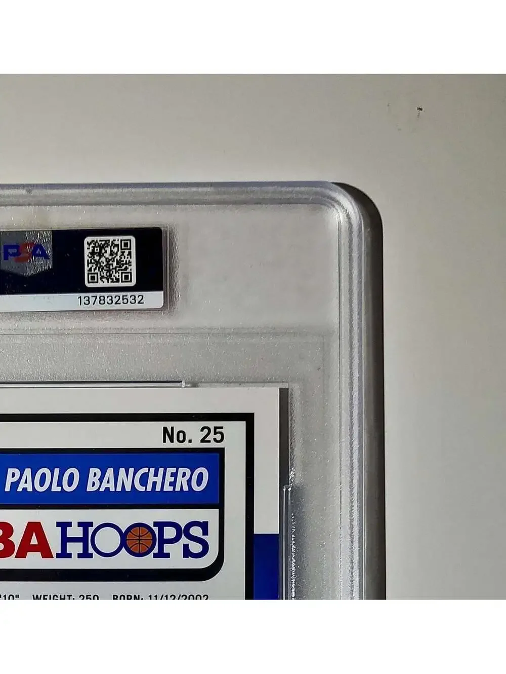 Paolo Banchero 2023 Panini Premium Stock NBA Hoops #25 Jumbo PSA 9 Mint